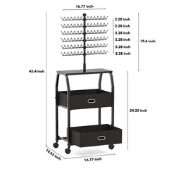 XINTUO braiding hair rack peg system keeps extensions organized during braiding.