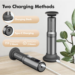 Xisuoka electric foot callus remover battery indicator shows charge level for cordless confidence.