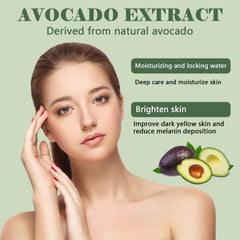Xiuxixu Avocado Anti-Wrinkle Cream jar delivers nourishment and smooth texture.