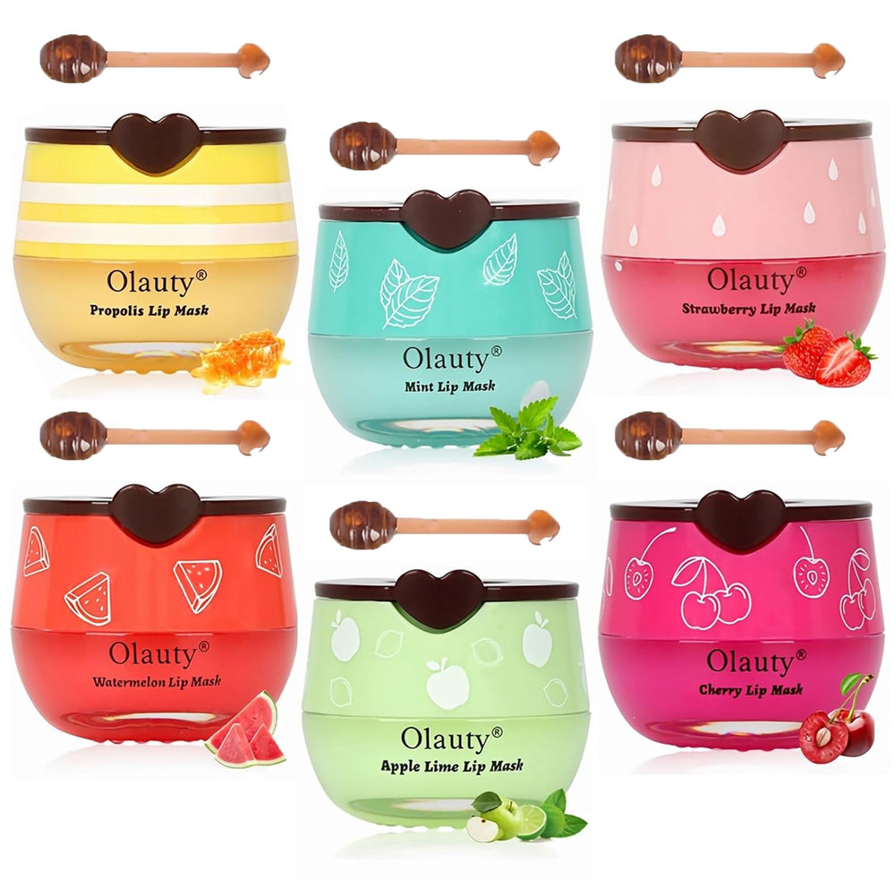Xiuxixu bee lip balm honey pot jar for rich hydration and soothing dry lips.