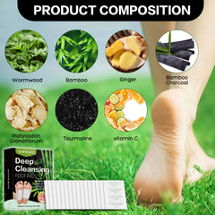 xiweioo foot pads packaging box image highlighting 50-count bundle and gift-ready presentation