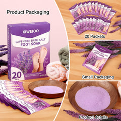XIWEIOO Lavender-Tea Tree Oil blend for a calming foot soak and fresh aroma.