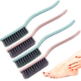 Xjinmin nail brush with ergonomic curved-handle for easy, skin-friendly cleaning