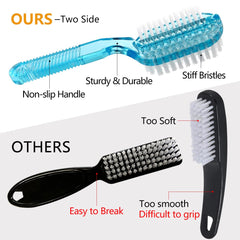 Xjinmin two-sided nail brush cleans under nails with sturdy bristles.