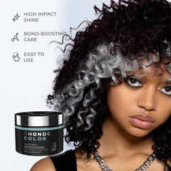 XMONDO Slate Grey Depositing Mask with gloves for clean at-home color refresh