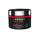 XMONDO Color Super Red deposit mask application—bold color with hydrating conditioning.