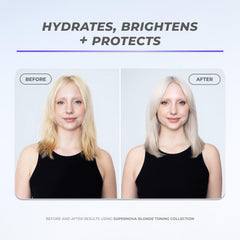 XMONDO Hair Supernova blonde-tones closeup highlighting cool-tone brightness