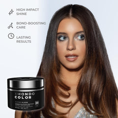 XMONDO Protein blends showcase shine-enhancing components for vibrant hair.