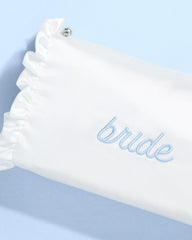 xo, Fetti ruffle-edge bag shot—whimsical detail that elevates bachelorette party photos.
