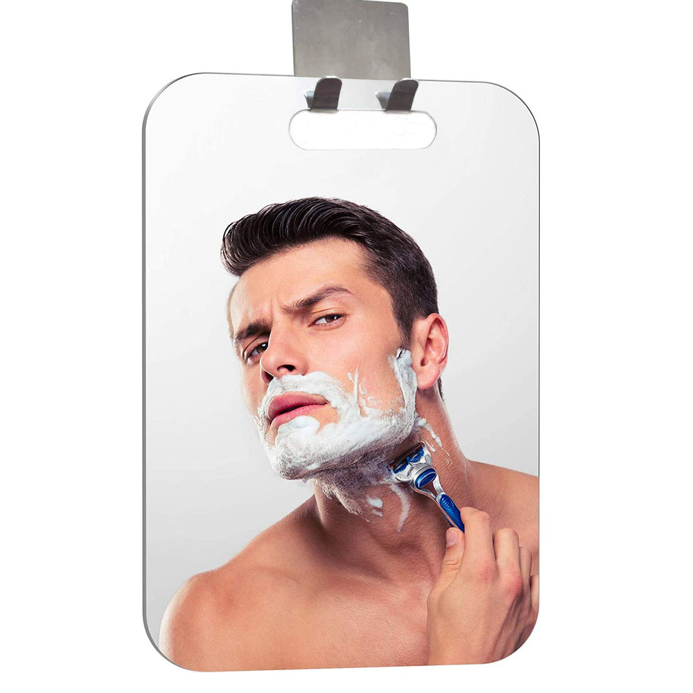 XoYo APHUIME fogless mirror face close-up for precise grooming during steamy showers.