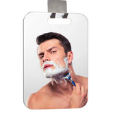 XoYo APHUIME fogless mirror face close-up for precise grooming during steamy showers.