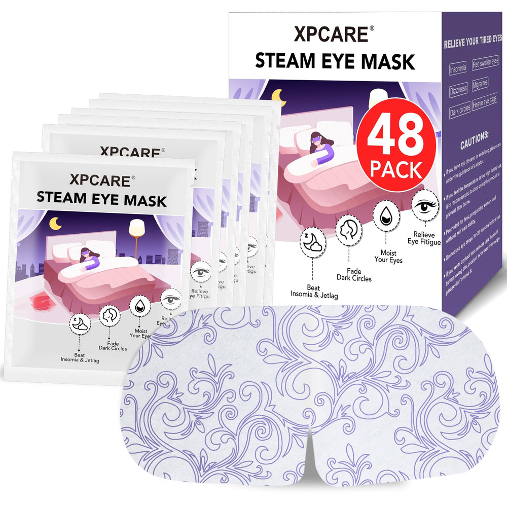 XPCARE steam eye mask 48-pack disposable warmth on demand