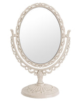 XPXKJ vintage vanity mirror with 360-degree rotation for flexible viewing.