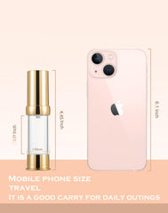 XQNCBY Gold 15ML airless bottle box packaging keeps your travel kit organized.