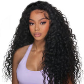 XSY half wig human hair deep wave 20 inch ready for everyday wear