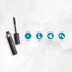 Xtreme Lashes Length & Volume Mascara on eyes shows high-impact definition with no smudges