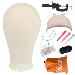 XTREND canvas-head 21-24 inch for precise wig styling and transport.