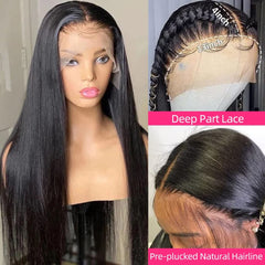 XUBULO pre-plucked baby hair wig for realistic hairline and easy styling