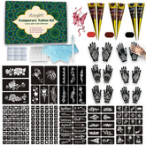 XWGLFT tattoo stencil sheets with 191 designs for quick, creative temporary body art.