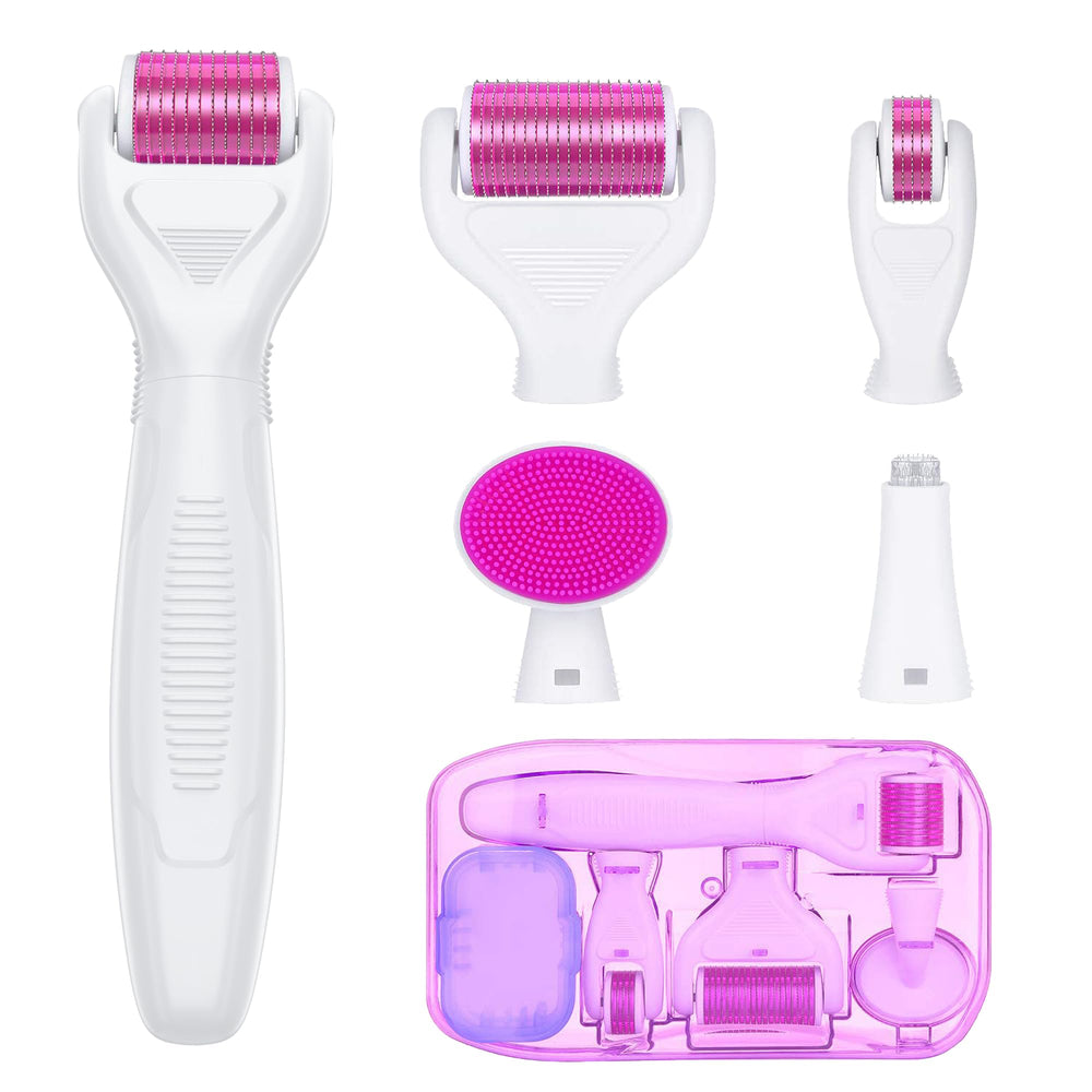 YaFex Derma Roller for the face shows easy grip during at-home routine for smoother skin texture