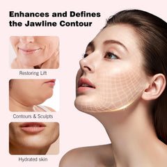 YAFUSIPE V-Line chin strap double chin reducer in action promoting defined jawline