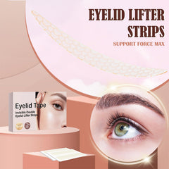 YAGUVI eyelid tape on skin tone demonstrates discreet lift during daily makeup.