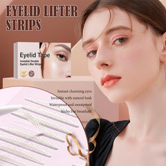 YAGUVI eyelid tape wear shows long-lasting hold throughout the day.