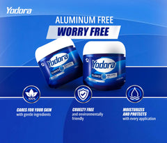 Protección 24 horas e hidratación con Yahve Yodora Clasico crema desodorante.