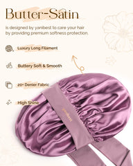 YANIBEST satin sleep cap reduces friction and preserves shine