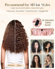 YANIBEST multifunctional satin bonnet suitable for skincare and face washing