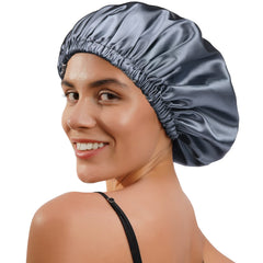 YANIBEST satin bonnet protects hair from friction and static for smoother curls.