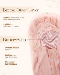 YANIBEST silk bonnet adjustable straps provide a snug, slip-free fit