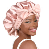 YANIBEST Silk Bonnet butter-satin texture provides gentle protection for nightly sleep.