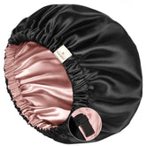 YANIBEST silk bonnet closeup showing smooth satin for gentle sleep protection