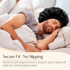 YANIBEST silk bonnet double-layer design protects pillow and preserves natural oils
