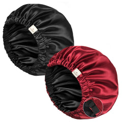 YANIBEST Silk Bonnet close-up shows soft satin material for gentle sleep and scalp comfort.
