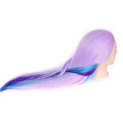 YANZIJF close-up of multicolor synthetic hair showing vibrant options