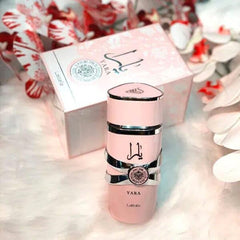 Yara Pink EDP packaging box illustrates gift-ready presentation and 100ml size.