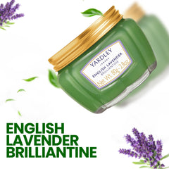 Yardley London English Lavender Brilliantine cap close-up for easy application and soft shine