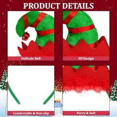 YARIEW Elf Hat Headband satin wire-core demonstrates secure shape retention.