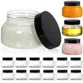 Yarlung 16-pack 8oz jars with lids for organized travel storage.