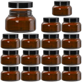 Yarlung amber 8oz plastic jar with lid for UV-protected storage