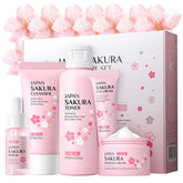 Yasovigi Sakura skincare-kit cleanser application for refreshing morning cleanse