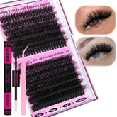 Yawamica fluffier lash clusters kit packaging for at home lash DIY inspiration.