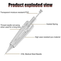 Ybeauty 15 cartridges needles offer precise brow, eyeliner, and lip shading.