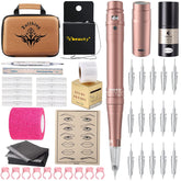 Ybeauty permanent eyebrow kit setup enables ready-to-use cosmetic tattoo sessions.