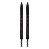 YBF Beauty eyebrow pencil twist application shows universal 22 shades for matching brows.