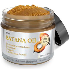 YBW Batana Oil bottle pour shows easy application for scalp nourishment