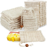 Ycolama sisal soap bag creates rich bath bubbles for a gentle cleanse.
