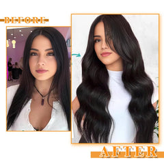 YDDM tape-in extensions 14inch hypoallergenic-tape highlights safe, reapply-friendly attachment